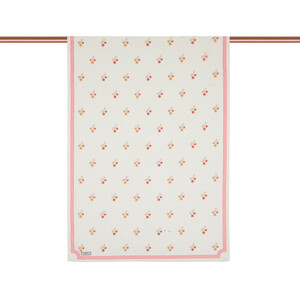 ipekevi - Cream Fuchsia Vintage Wall Cotton Scarf (1)