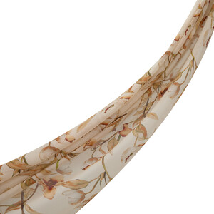 Cream Magnolia Cotton Scarf - Thumbnail