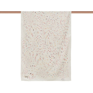 ipekevi - Cream Terrazzo Speckle Cotton Scarf (1)