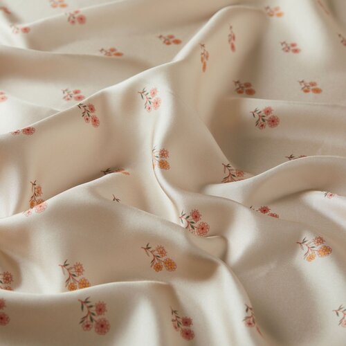 Cream Vintage Wall Twill Silk Scarf