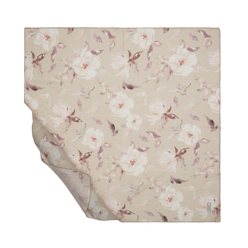 Dark Beige Indian Rose Cotton Scarf