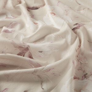 Dark Beige Indian Rose Cotton Scarf - Thumbnail