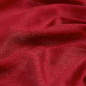 Dark Burgundy Plain Cotton Silk Shawl - Thumbnail