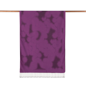 ipekevi - Dark Lavender Spray Paint Print Silk Scarf (1)