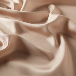 ipekevi - Dark Nude Plain Silk Twill Scarf (1)