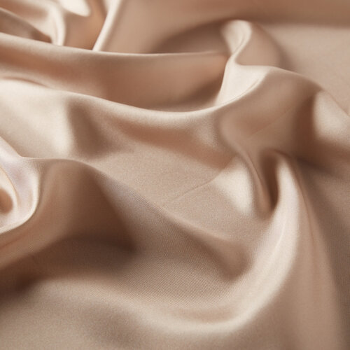 Dark Nude Plain Silk Twill Scarf