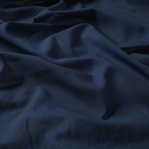 Denim Blue Plain Cotton Scarf - Thumbnail