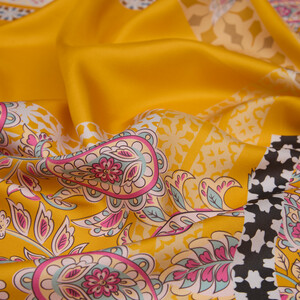 Dore Princess Misaka Twill Silk Scarf - Thumbnail