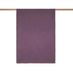 ipekevi - Dört Mevsim İncir Moru Leopar Desenli Monogram Şal (1)