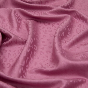 ipekevi - Dry Rose Leopard Jacquard Silk Scarf (1)