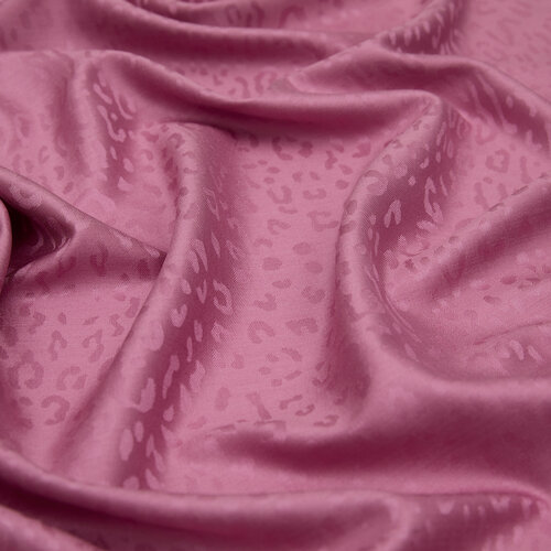 Dry Rose Leopard Jacquard Silk Scarf