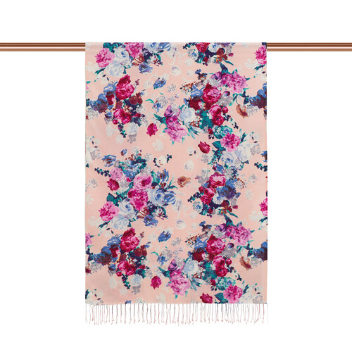 Dusty Pink Garden Spirit Print Silk Scarf