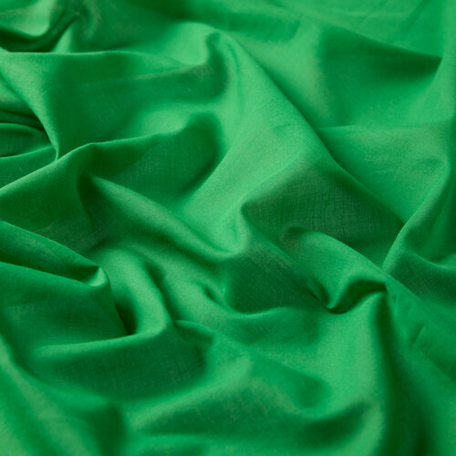 Emerald Green Plain Cotton Scarf