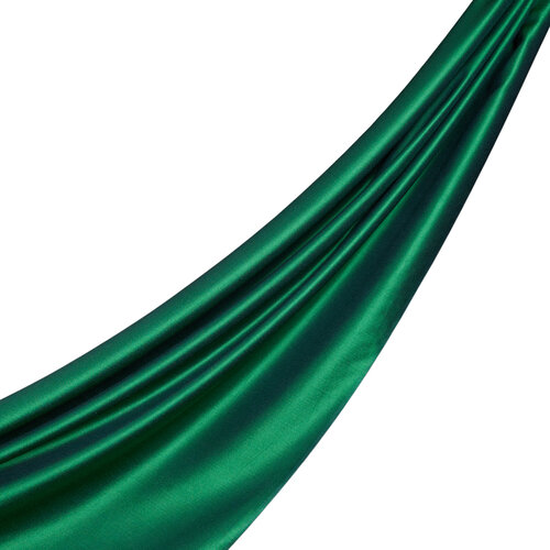 Emerald Green Reversible Silk Neck Scarf