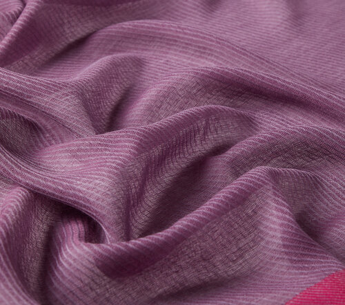 Fig Purple Fuchsia Bordered Wool Silk Scarf