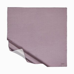 Fig Purple Plain Silk Twill Scarf - Thumbnail