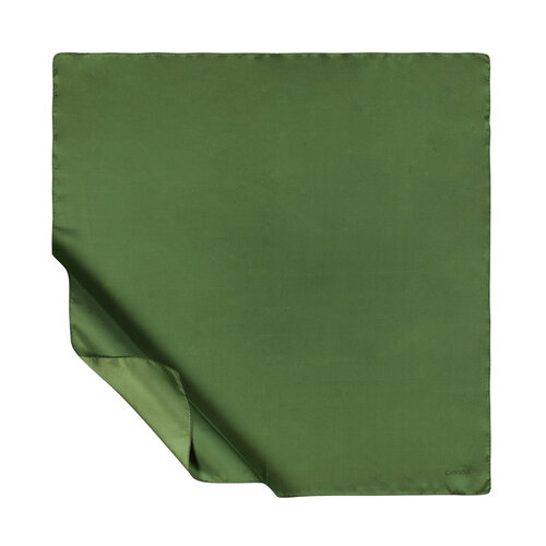 Forest Green Plain Silk Twill Scarf