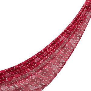 Fuchsia Abstract Chain Cotton Scarf - Thumbnail