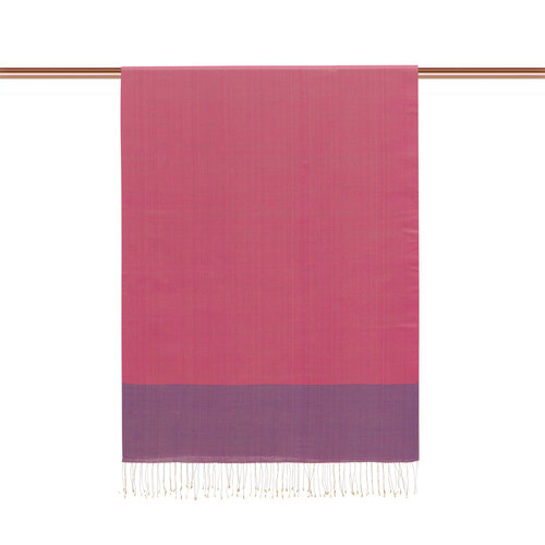 Fuchsia Reversible Silk Scarf