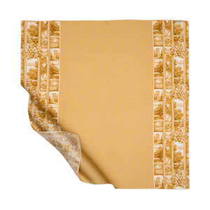 Gold Lake Garda Twill Silk Scarf - Thumbnail