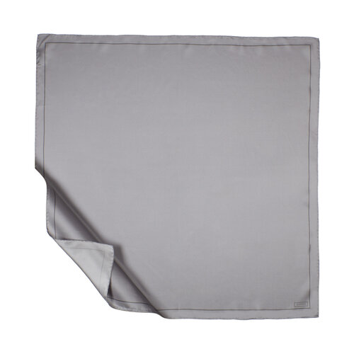 Gray Frame Silk Twill Scarf