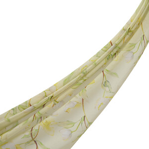 Green Magnolia Cotton Scarf - Thumbnail