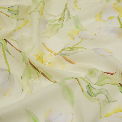 Green Magnolia Cotton Scarf