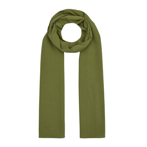 ipekevi - Green Plain Cotton Scarf (1)