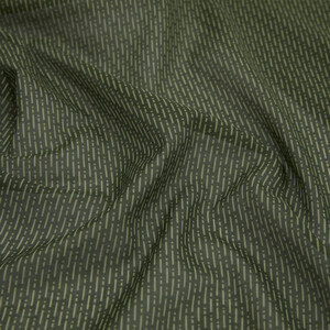 ipekevi - Green Striped Cotton Scarf (1)