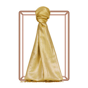  Harvest Yellow Glory Silverly Silk Scarf - Thumbnail