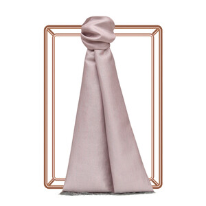 Hydrangea Pink Lurex Silk Scarf - Thumbnail