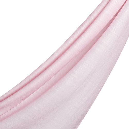 Hydrangea Pink Plain Cotton Silk Scarf