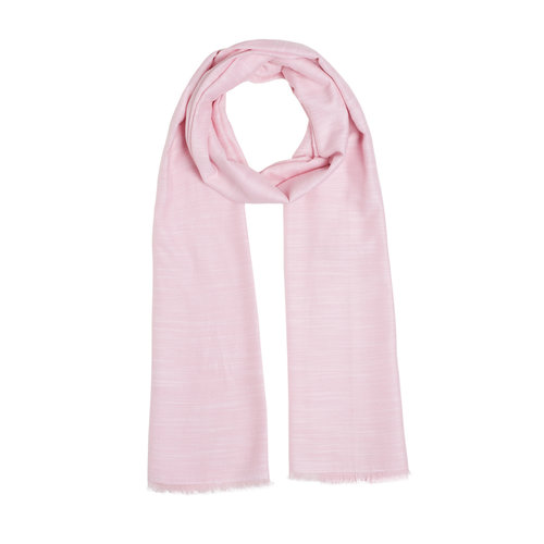 Hydrangea Pink Plain Cotton Silk Scarf