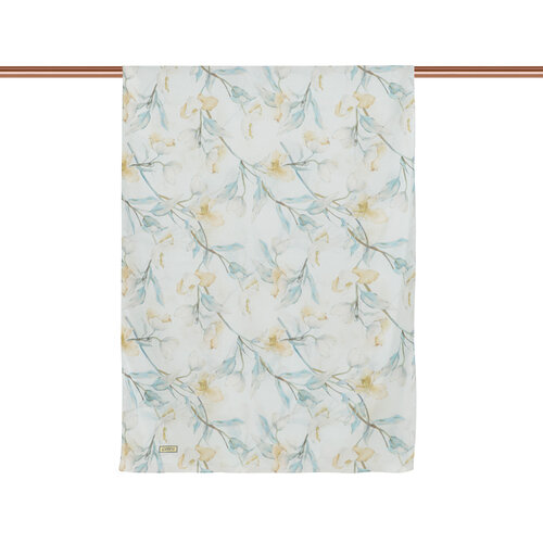 Ice Blue Magnolia Cotton Scarf