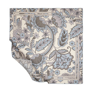 Ice Blue Rebel Ivy Twill Silk Scarf - Thumbnail