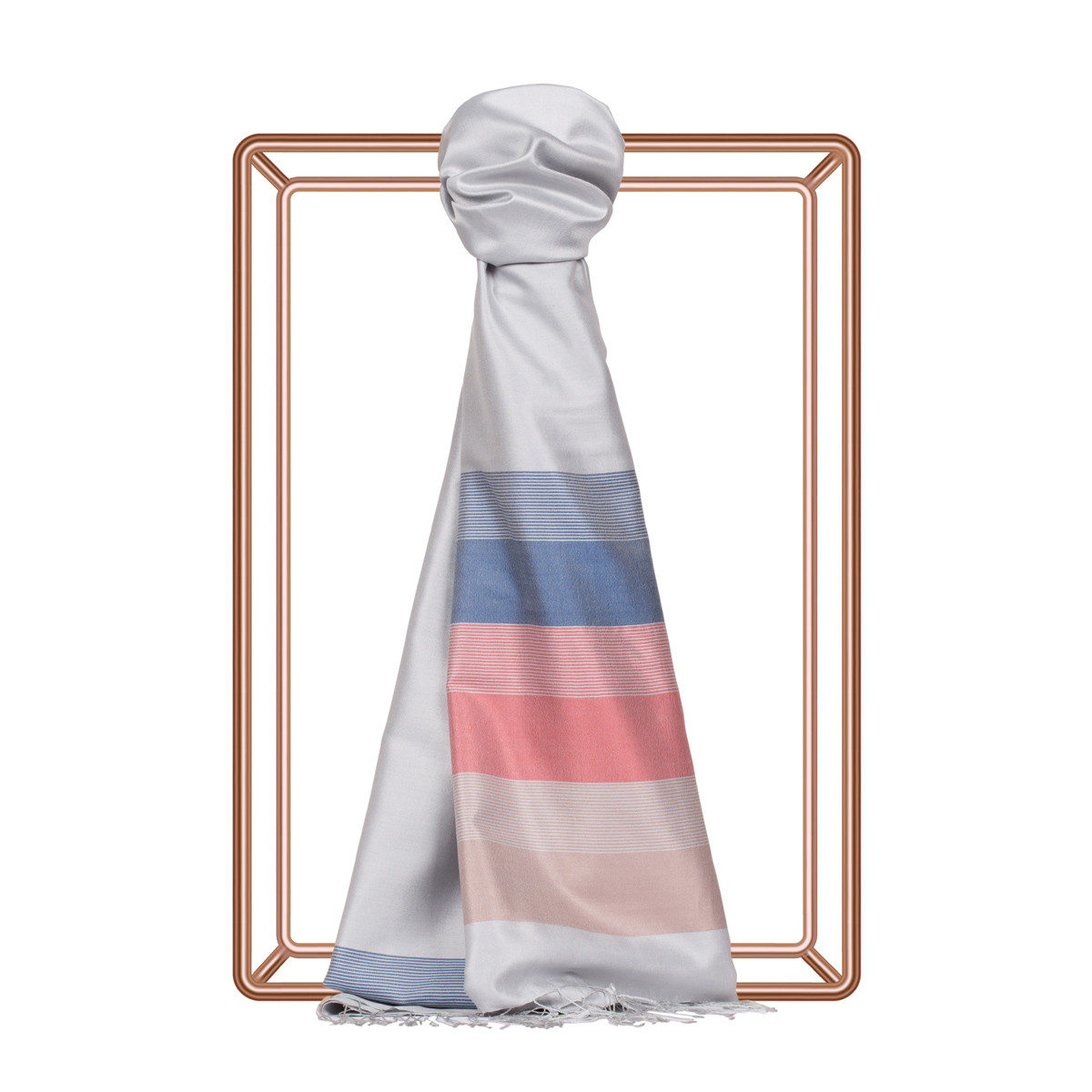 plain white silk scarf