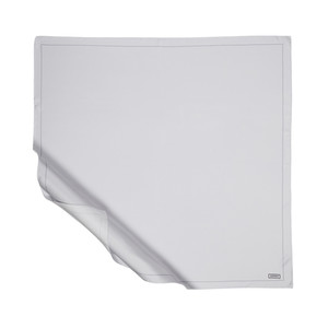 Ice White Frame Silk Twill Scarf - Thumbnail