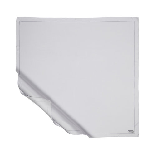 Ice White Frame Silk Twill Scarf