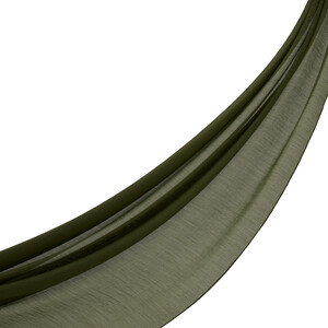 Khaki Green Tencel Scarf - Thumbnail