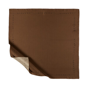 Khaki Signature Silk Twill Scarf - Thumbnail