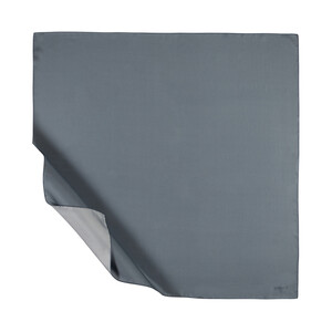 Lead Plain Silk Twill Scarf - Thumbnail