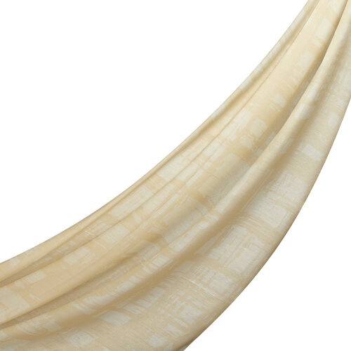 Light Beige Dilemma Cotton Rayon Scarf