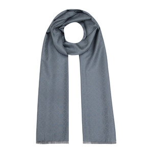 Light Charcoal Mini Seljuk Monogram Scarf - Thumbnail