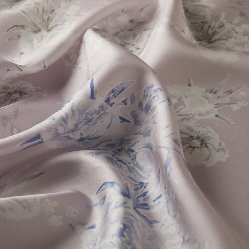 Lila Memories Twill Silk Scarf