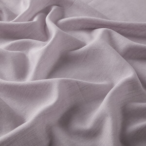 Lilac Plain Cotton Silk Scarf - Thumbnail