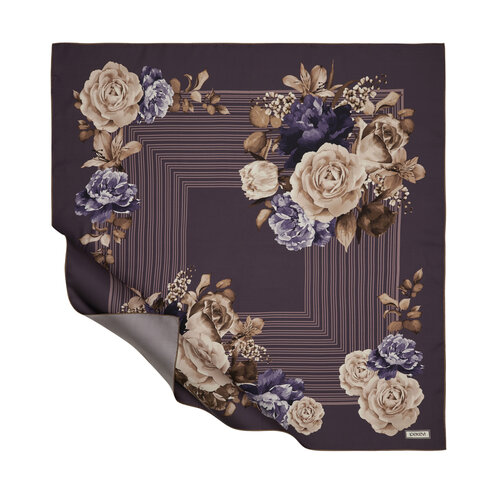 Lilac Versailles Gardens Twill Silk Scarf