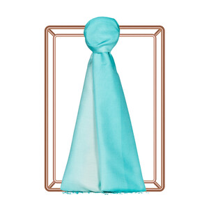 Menthol Gradient Silk Scarf - Thumbnail