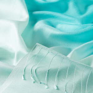 Menthol Gradient Silk Scarf - Thumbnail