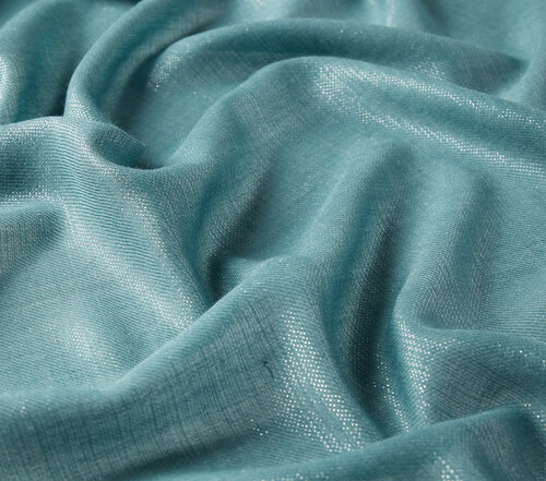 Menthol Lurex Wool Silk Scarf