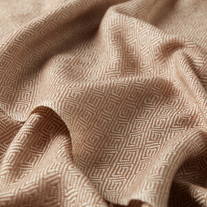 Milky Coffee Chengel Wool Scarf - Thumbnail